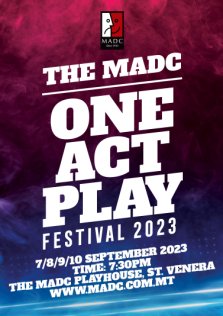 One Act Play Festival 2023 malta,  malta, Productions malta, drama malta, theatre malta, panto malta, malta amateur dramatics club malta