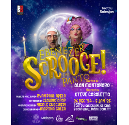 Ebenezer Scrooge!  The Panto malta, drama malta, theatre malta, panto malta, malta amateur dramatics club malta